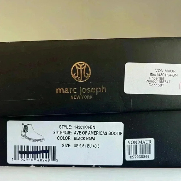 Marc Joseph Ave of Americas Bootie Chelsea Black Womens  Sz. 9.5 NEW - Picture 7 of 8